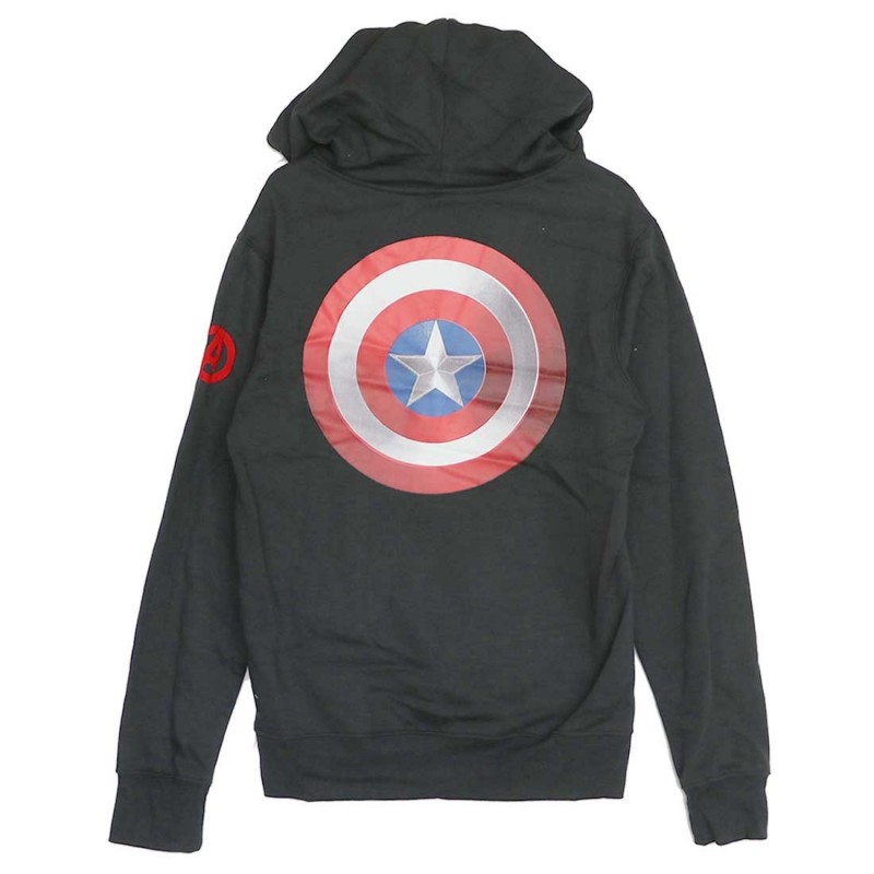 Marvel Avengers - Captain America Ανδρική Μπλούζα Φούτερ με κουκούλα (HS3678)