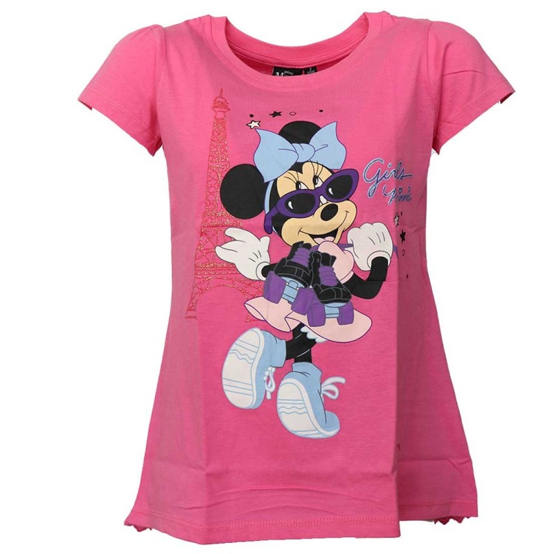 Disney Minnie Mouse Κοντομάνικο Μπλουζάκι για κορίτσια (DISM 02030C)