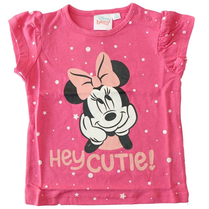Disney Baby Minnie Mouse βρεφικό Κοντομάνικο Μπλουζάκι (DISM 01006B)