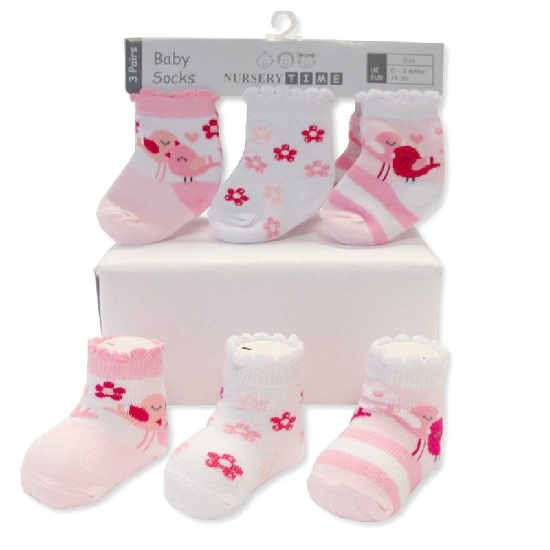 Nursery Time Βρεφικές Κάλτσες σετ 3 ζευγάρια (BW61-2203)