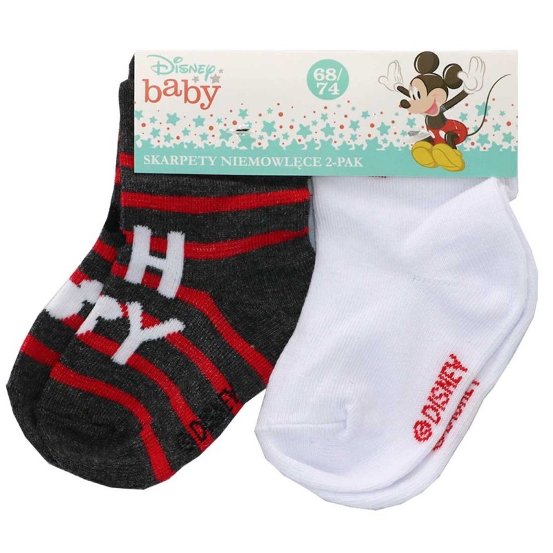 Disney baby Mickey Mouse Βρεφικές Κάλτσες σετ 2 ζευγαριών (DIS BMB 51 34 7987 2-PACK)