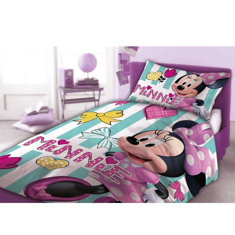 Disney Baby Minnie Mouse Βρεφικό Σετ Κούνιας (100x135εκ. + 40χ60εκ) Minnie Mouse 084