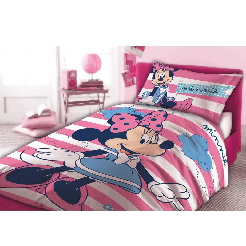 Disney Baby Minnie Mouse Βρεφικό Σετ Κούνιας (100x135εκ. + 40χ60εκ) Minnie Mouse 102