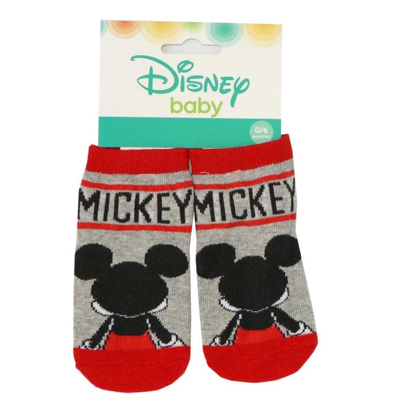 Disney Baby Mickey Mouse Βρεφικές κάλτσες (HS0673 Grey)