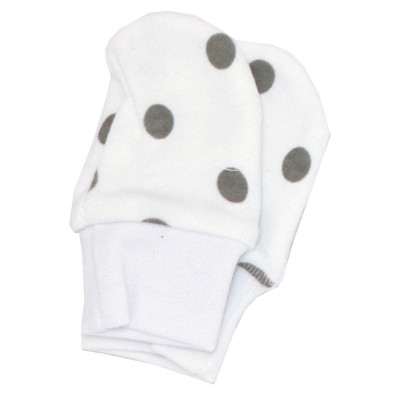Makoma βρεφικά γάντια Νεογέννητου Grey Dots (4221N)