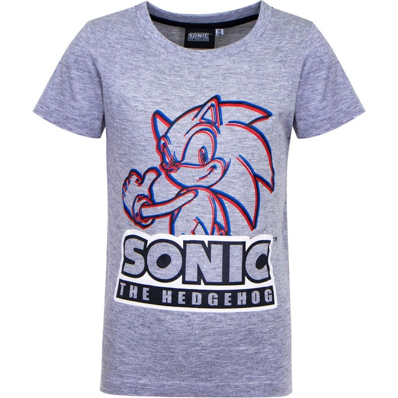 Sonic Κοντομάνικο μπλουζάκι για αγόρια (35690) grey