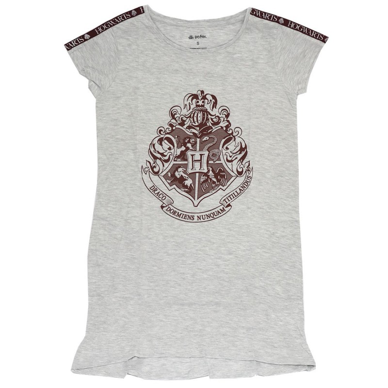 Harry Potter βαμβακερό γυναικείο T-shirt- νυχτικό ύπνου (HP 53 04 185/191) grey