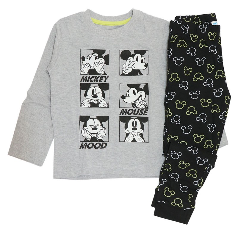 Disney Mickey Mouse Βαμβακερή πιτζάμα για αγόρια (DIS MFB 52 04 8830 grey)