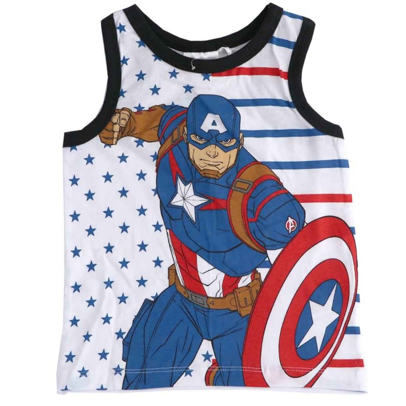 Marvel Avengers Captain America Αμάνικο Μπλουζάκι Για Αγόρια (UE1064)
