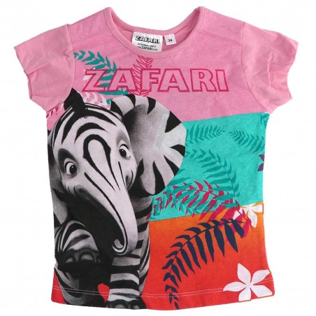 Zafari Κοντομάνικο Μπλουζάκι για κορίτσια (UE6251 PINK)