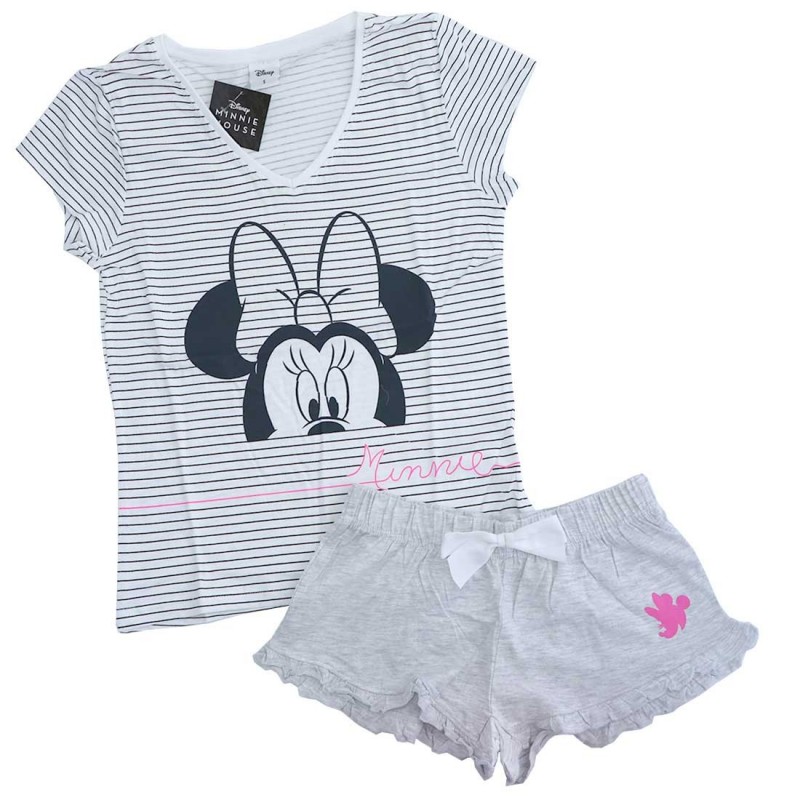 Disney Minnie Mouse καλοκαιρινή πιτζάμα Γυναικεία (DIS MF 53 04 7312GREY)