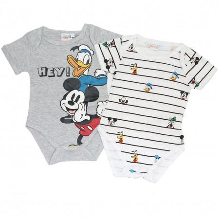 Disney Baby Mickey Mouse βρεφικό κοντομάνικο ζιπουνάκι σετ 2 τμχ. (EV 0332)